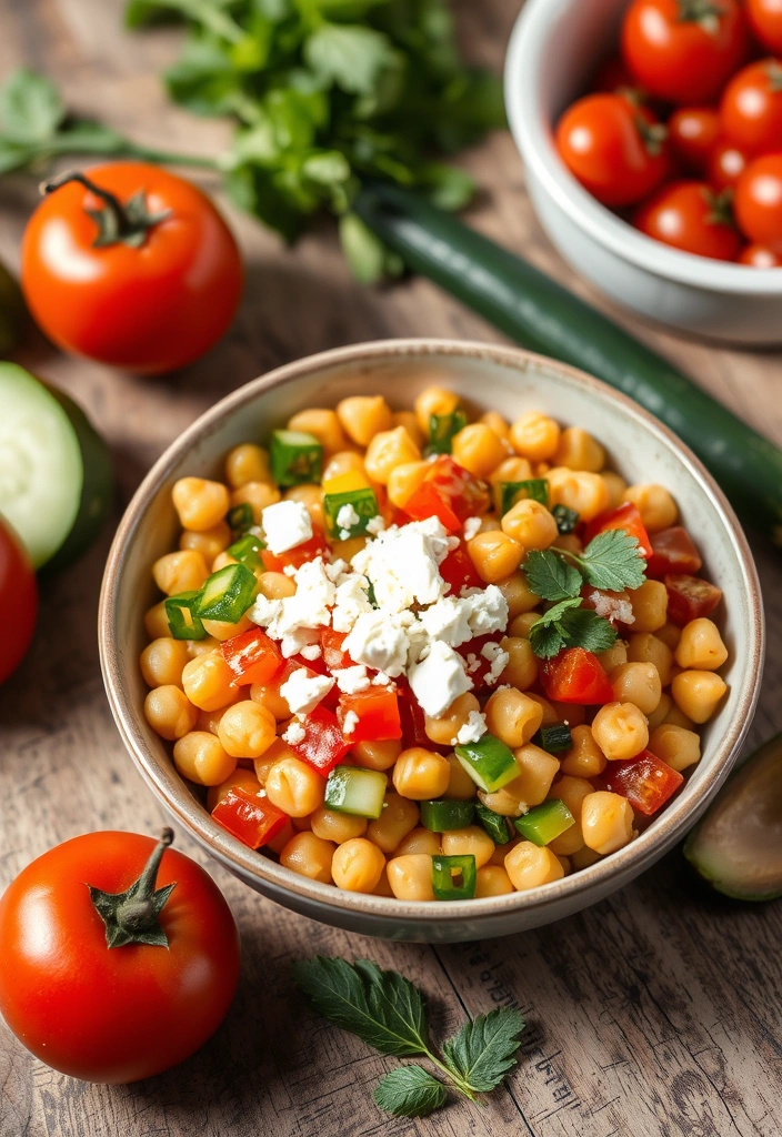 19 Time-Saving Healthy Lunch Meal Prep Ideas for Your Work Week! - 2. Mediterranean Chickpea Bowls