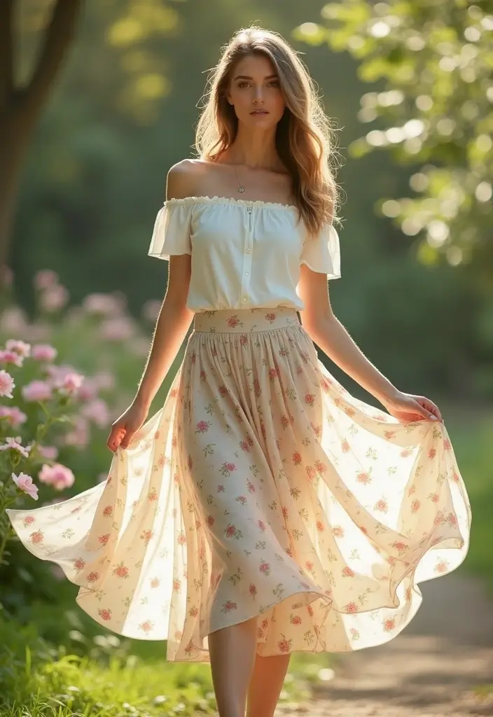 13 Vintage Style Outfits That Are Making a Comeback (Prepare for #6 to Wow You!) - 9. Sophisticated Midi Skirts