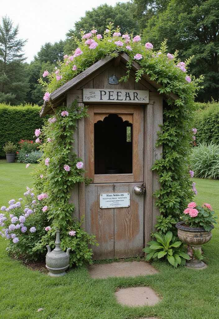 25 Aesthetic Garden Decor Ideas That Will Make Your Neighbors Envy Your Oasis! - 18. Garden Peep Show