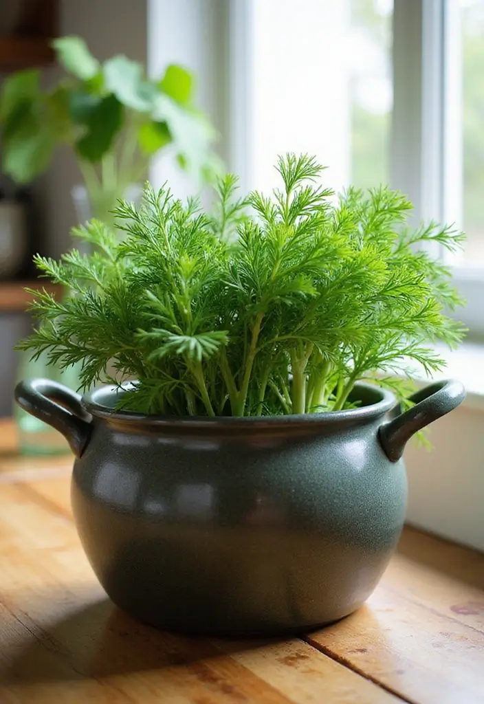 25 Perfect Indoor Herb Pairings in Pots for an Aromatic Kitchen Garden (You Won't Believe #4!) - 18. Dill and Fennel