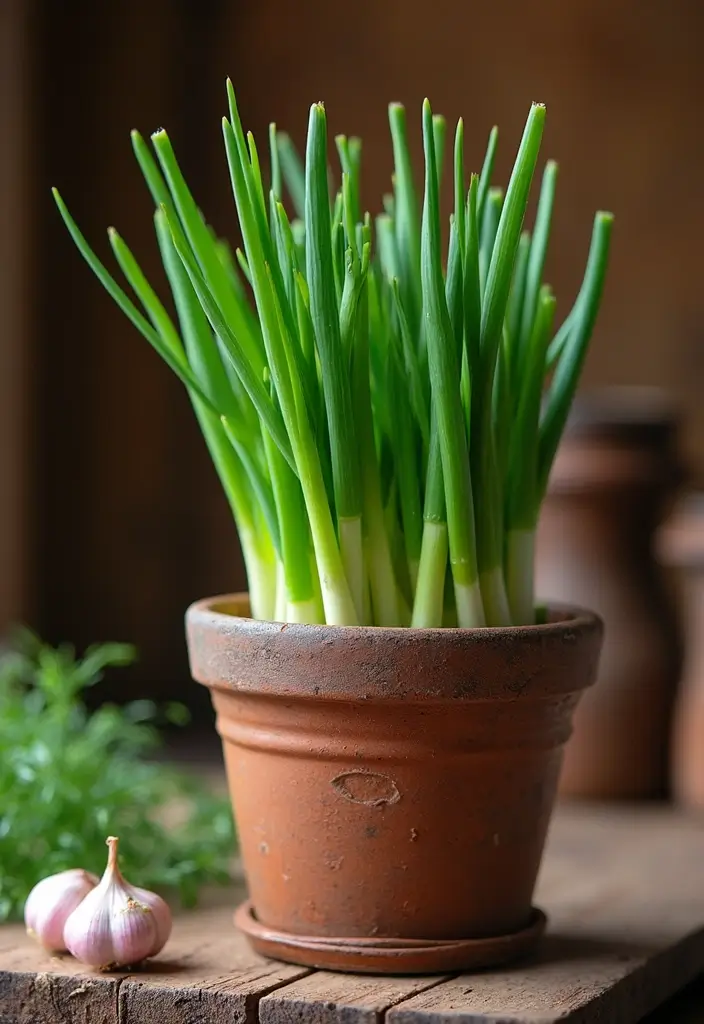 25 Perfect Indoor Herb Pairings in Pots for an Aromatic Kitchen Garden (You Won't Believe #4!) - 3. Chives and Garlic