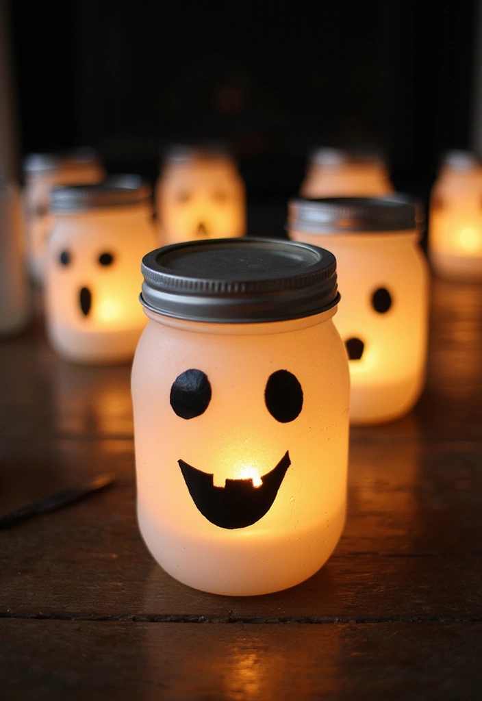 10 Easy Halloween Decorations That'll Make Your Home Spooktacular in Minutes! - 3. Ghost Lanterns