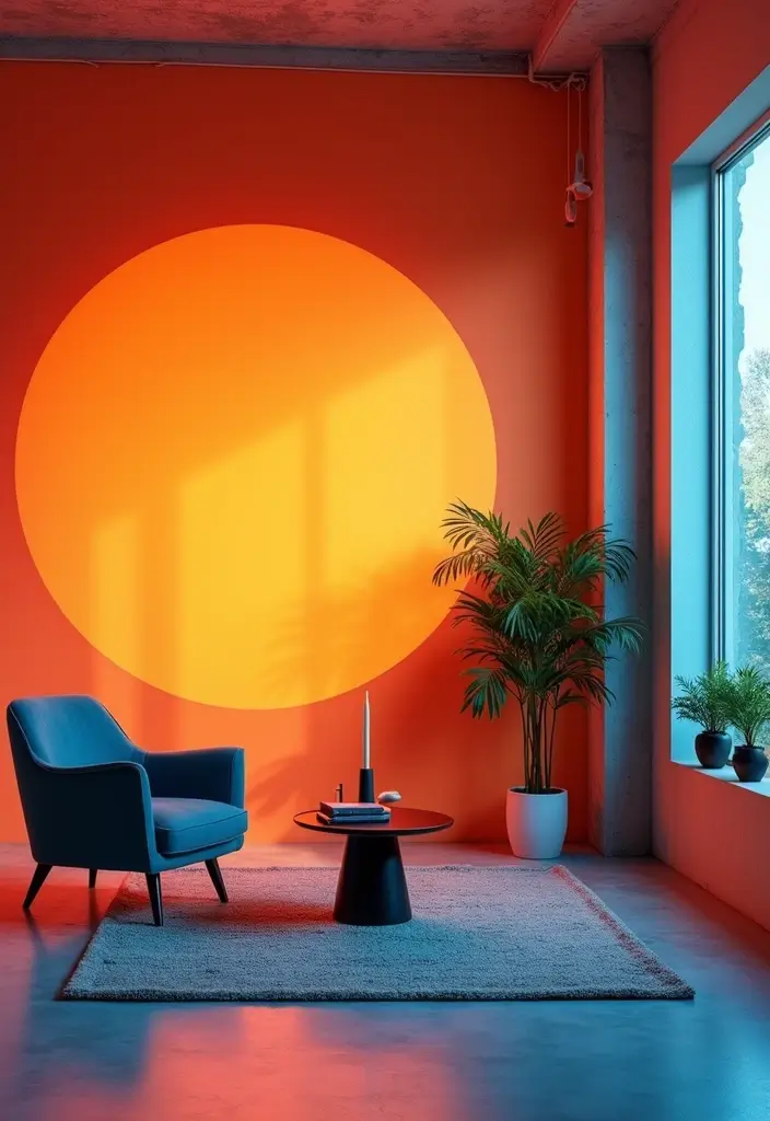 19 Bold Accent Wall Ideas That'll Make Your Guests Say 'WOW!' - 13. Bright Neon Colors