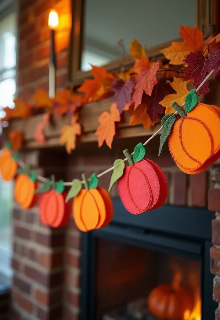 20 Cute and Easy DIY Halloween Decorations That Will Spook Your Friends! - 2. Cute Pumpkin Banners