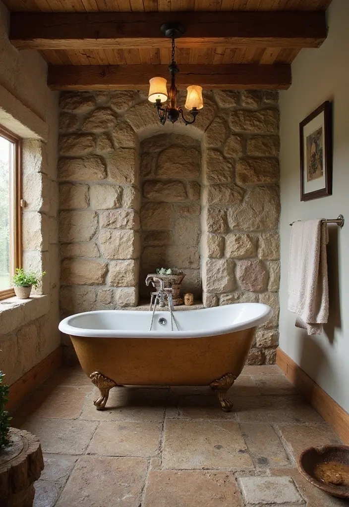 20 Dream Bathroom Designs That Will Make You Wish You Could Move In Right Now! - 2. Rustic Charm