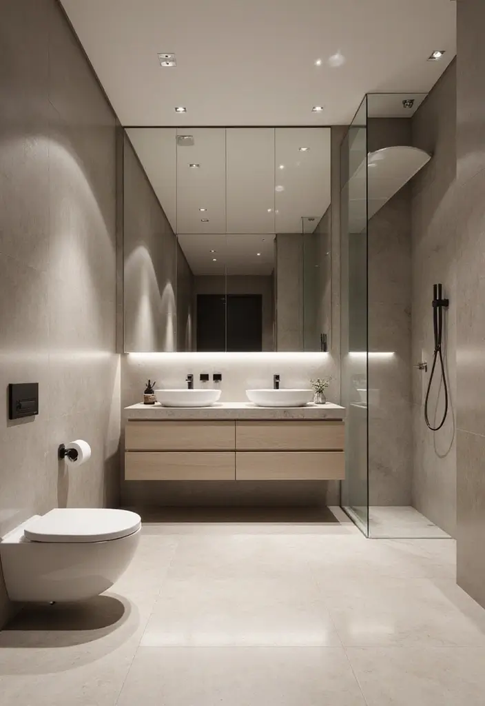 20 Dream Bathroom Designs That Will Make You Wish You Could Move In Right Now! - 7. Contemporary Elegance