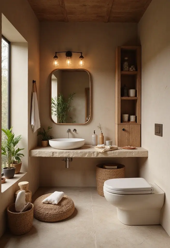 20 Dream Bathroom Designs That Will Make You Wish You Could Move In Right Now! - 8. Earthy Tones