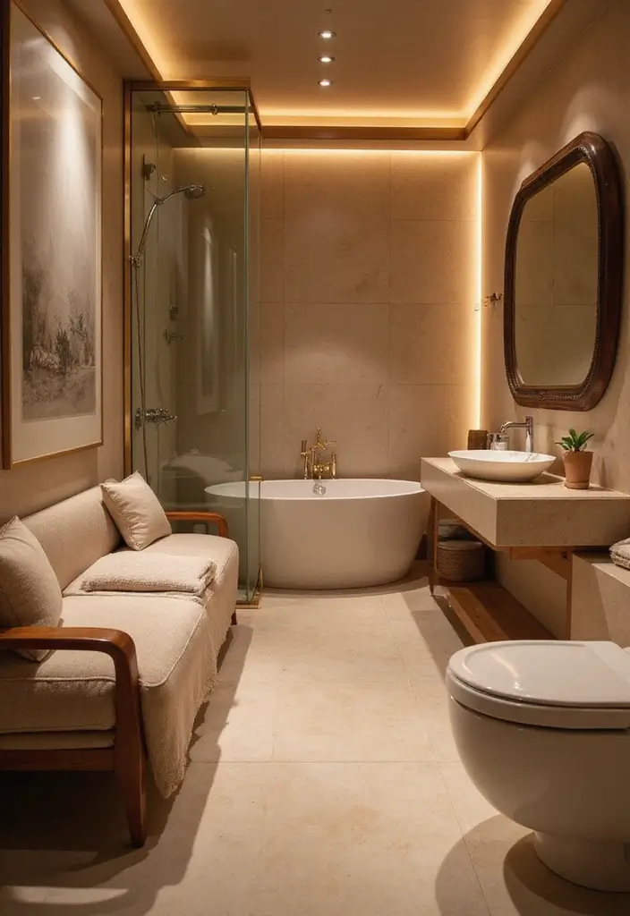 20 Luxury Bathroom Ideas That Will Make You Feel Like Royalty Every Day (Check Out #8!) - 16. Ultimate Relaxation Zones