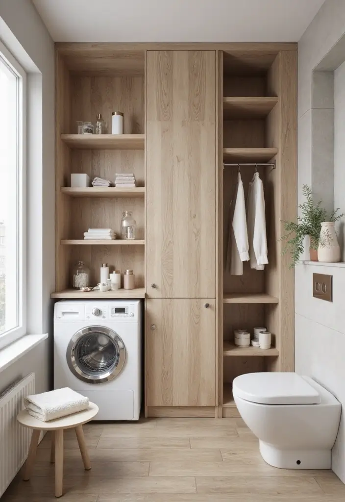 20 Modern Bathroom Designs That Turn Small Spaces into Luxe Retreats (You Won't Believe #5!) - 16. Dual Purpose Spaces