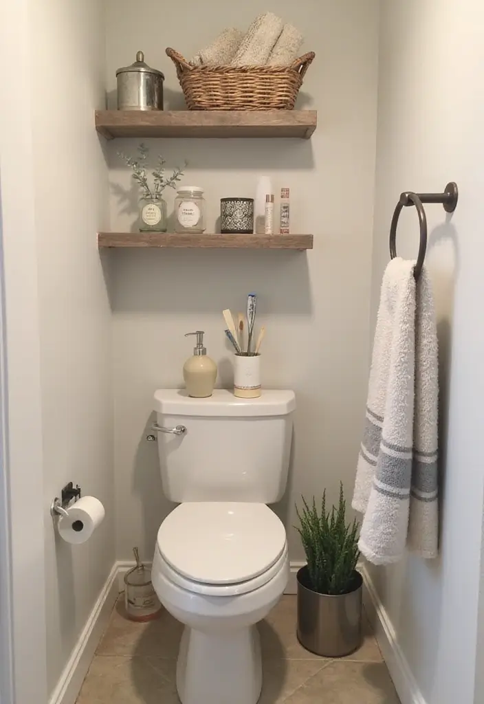 20 Stunning Small Bathroom Ideas on a Budget That Will Blow Your Mind! - 8. Functional Decor
