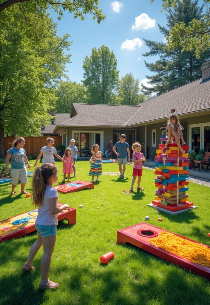 25 Best Outdoor Decor Ideas for Quality Family Time (You Won't Believe #8!) - 2. Garden Games Galore