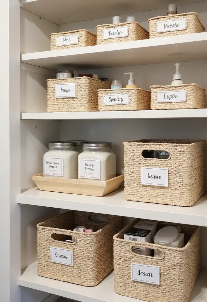 25 Brilliant Bathroom Storage Hacks to Maximize Space - 12. Label Everything