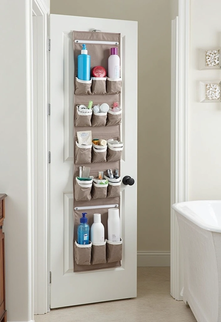 25 Brilliant Bathroom Storage Hacks to Maximize Space - 22. Shoe Organizers for Toiletries