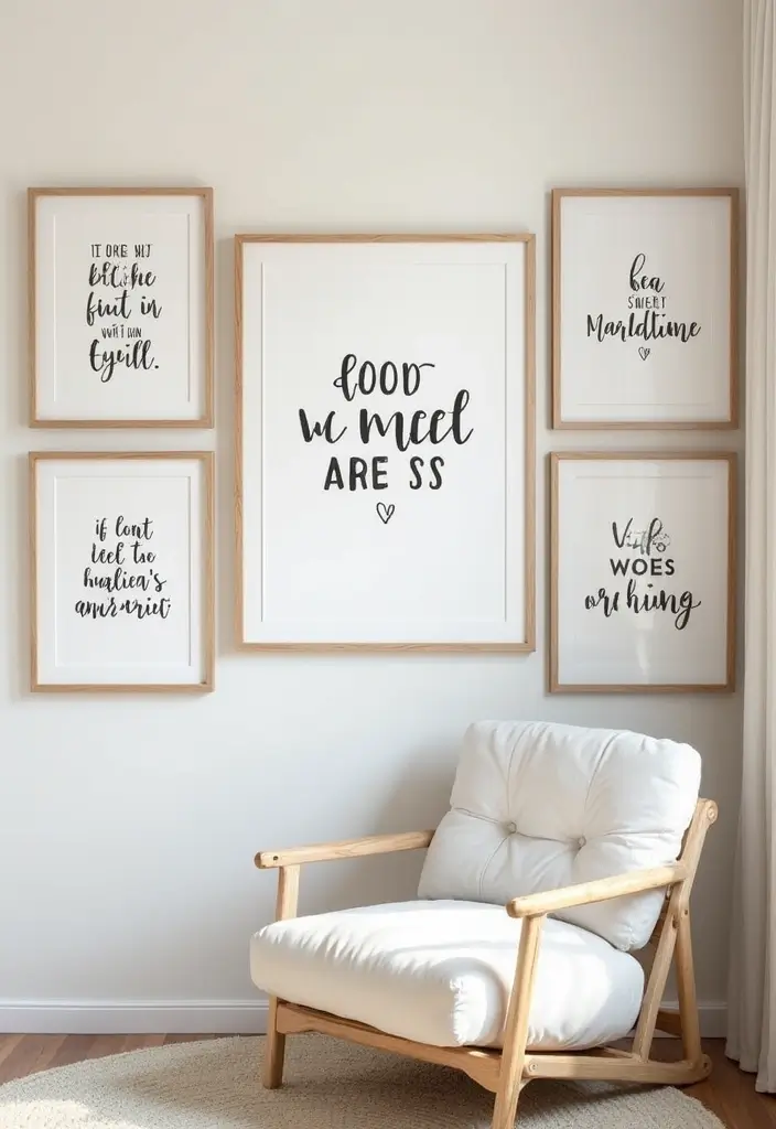 25 Budget-Friendly Nursery Room Decor Ideas (You Won't Believe How Cute #3 Is!) - 9. Inspirational Quotes