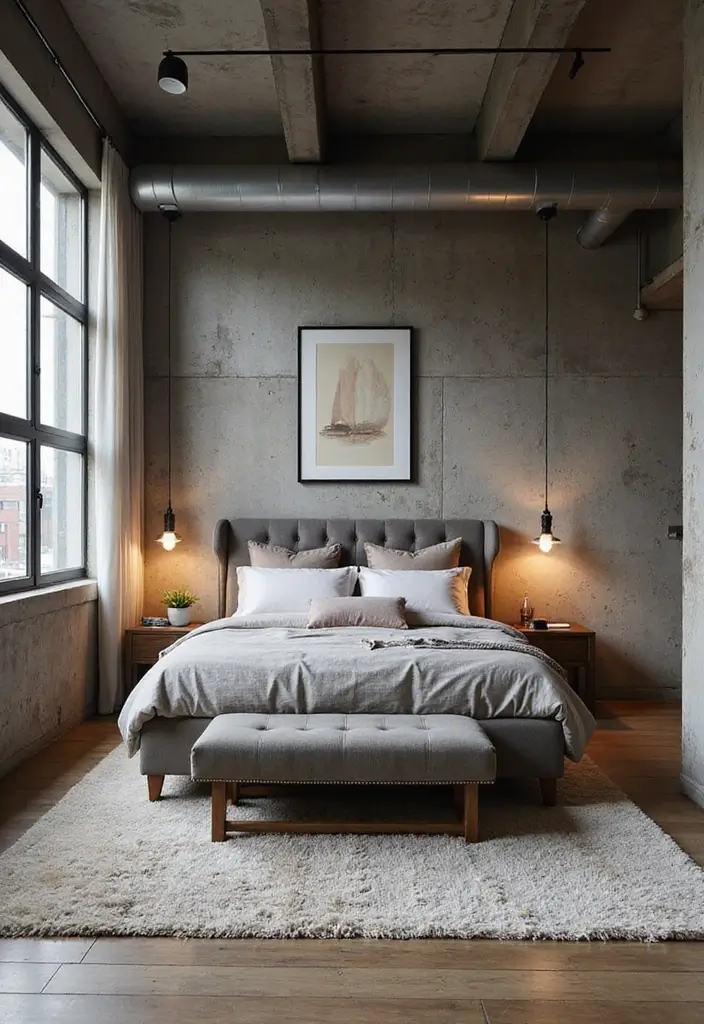 25 Dream Home Bedroom Designs That Will Make You Want to Stay in Bed All Day! - 21. Urban Loft