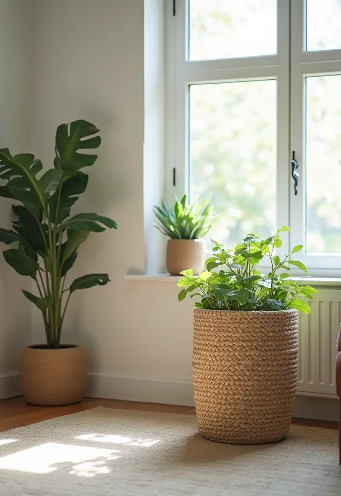 25 Genius Space-Saving Hacks for Your Living Room You’ll Wish You Knew Sooner! - 19. Use a Hiding Place for the Trash