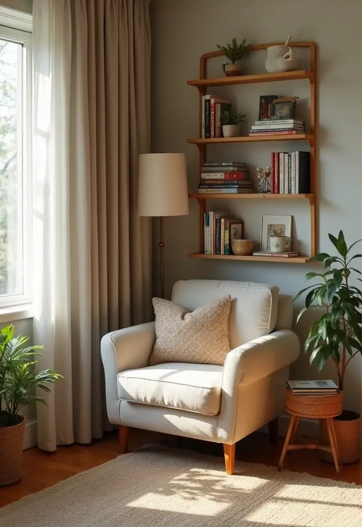 25 Genius Space-Saving Hacks for Your Living Room You’ll Wish You Knew Sooner! - 21. Build a Reading Nook