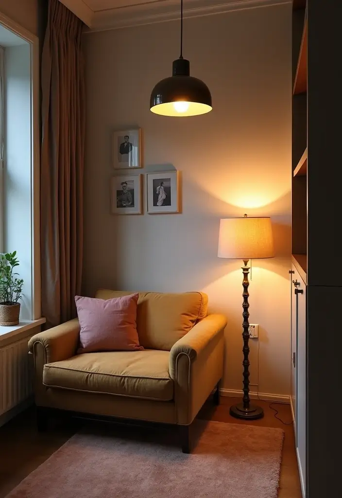 25 Small Living Room Design Ideas That Will Make You Say 'Why Didn't I Think of That?' - 19. Layered Lighting