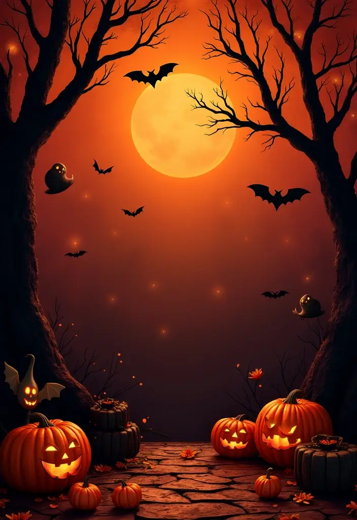 25 Spooktacular Indoor Halloween Decorations That Will Leave Your Guests Screaming for More! - 25. Spooktacular Photo Booth Backdrop