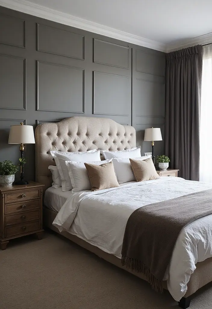 30 Modern Bedroom Ideas for Couples That Combine Style and Comfort (Don't Miss #12!) - 8. Statement Headboards