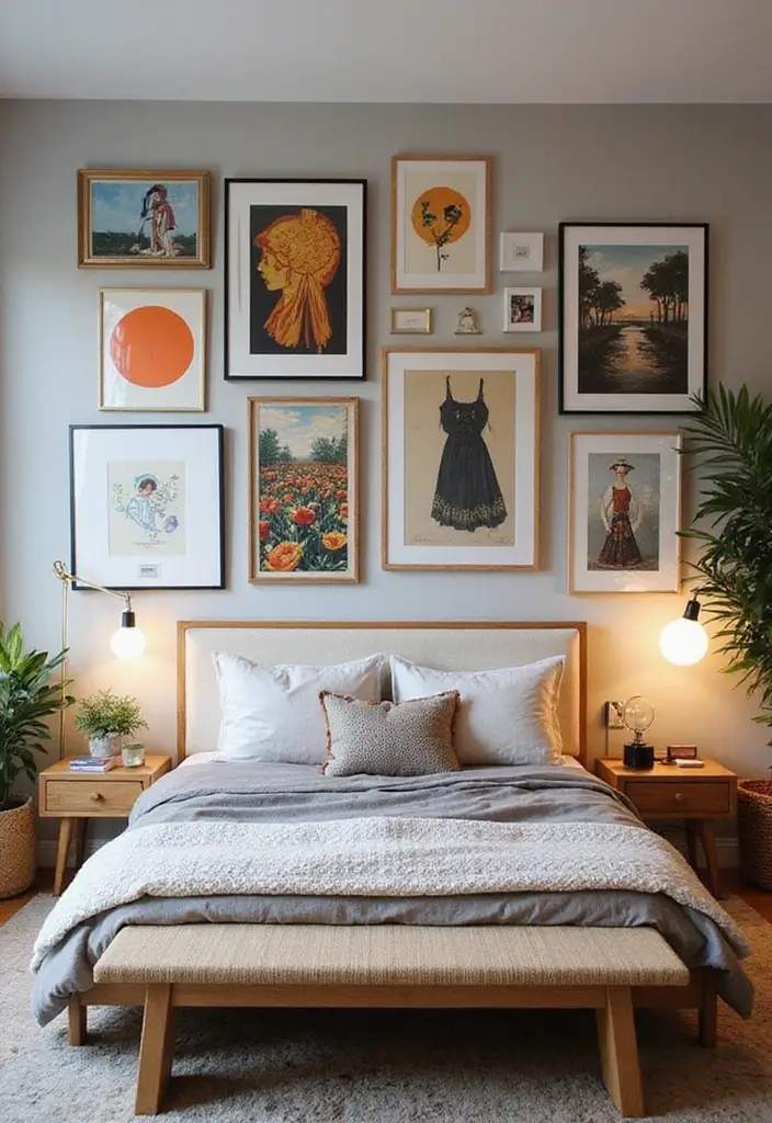 30 Modern Bedroom Ideas for Couples That Combine Style and Comfort (Don't Miss #12!) - 9. Artistic Touches