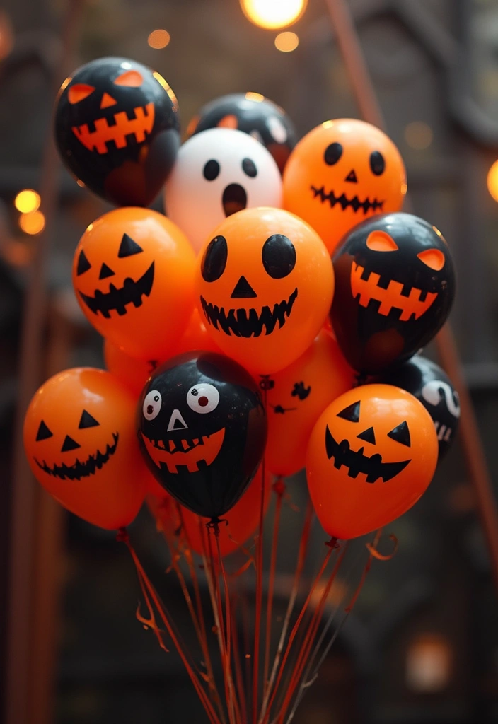 30 Spooktacular Halloween Decorations for Your Ultimate Party (Your Guests Will Scream!) - 16. Blood-curdling Balloons