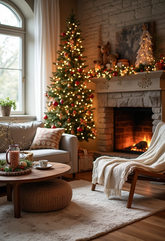 50+ Vibrant Cozy Living Room Ideas for a Fun Atmosphere - 18. Seasonal Decor Changes