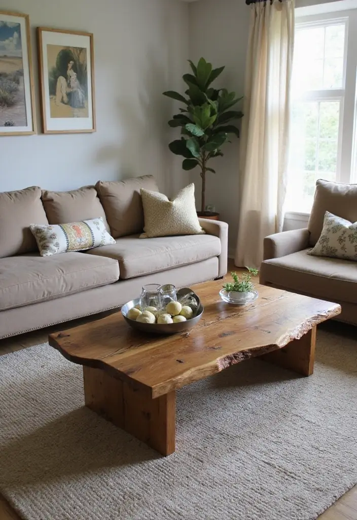 50+ Vibrant Cozy Living Room Ideas for a Fun Atmosphere - 38. Unique Coffee Tables