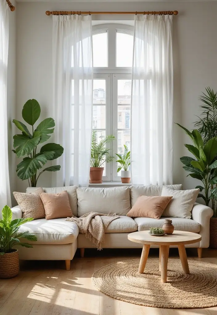 50+ Vibrant Cozy Living Room Ideas for a Fun Atmosphere - 50. Eco-Friendly Decor