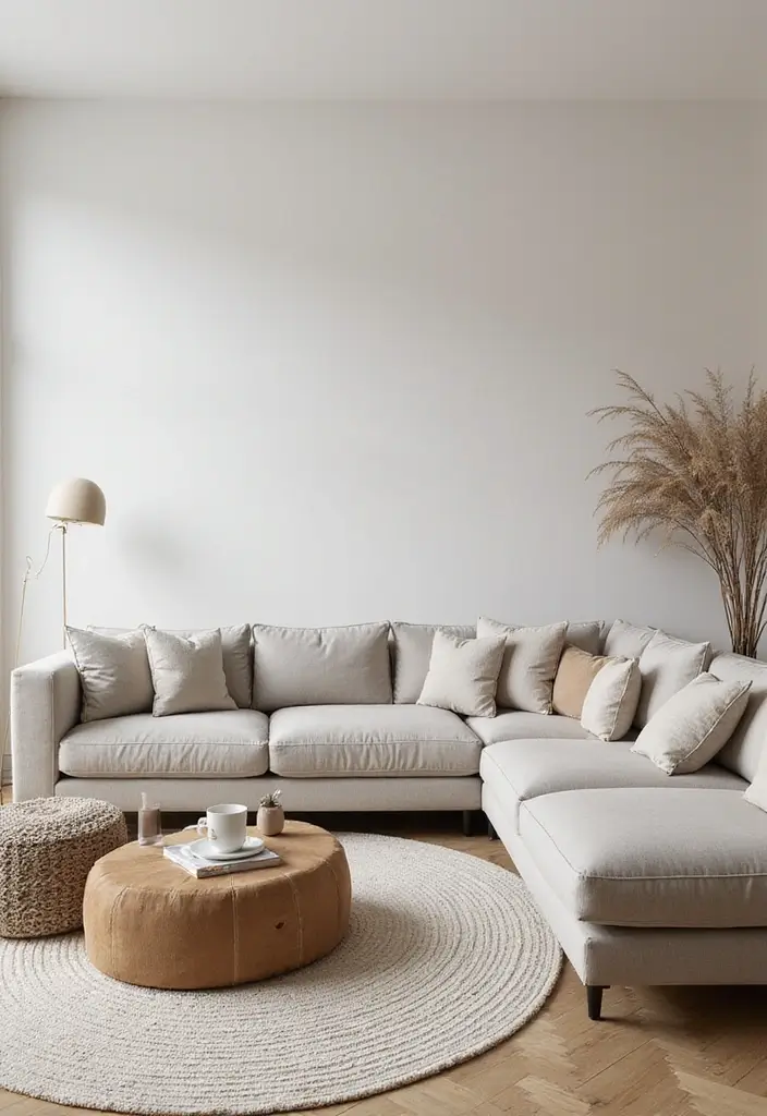 Unlock 25 Trendy Neutral Living Room Ideas for Stylish Teens (You Won't Believe #14!) - 19. Neutral Furniture Choices